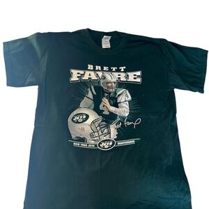NEW YORK JETS NFL - Brett Favre Heavy Cotton T-Shirt collector item